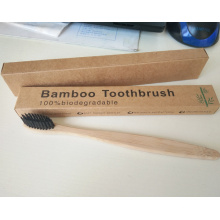 profesional Nature Charcoal Soft Bristle Wooden Bamboo Toothbrush